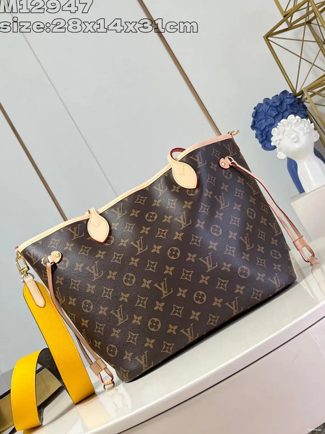 Cheap Louis Vuitton MM-31*28*14cm Bandoulière Out Neverfull Inside 0702
